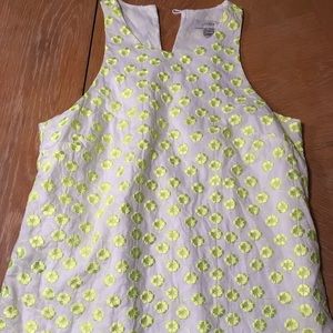 J crew size 0 sleeveless shirt.